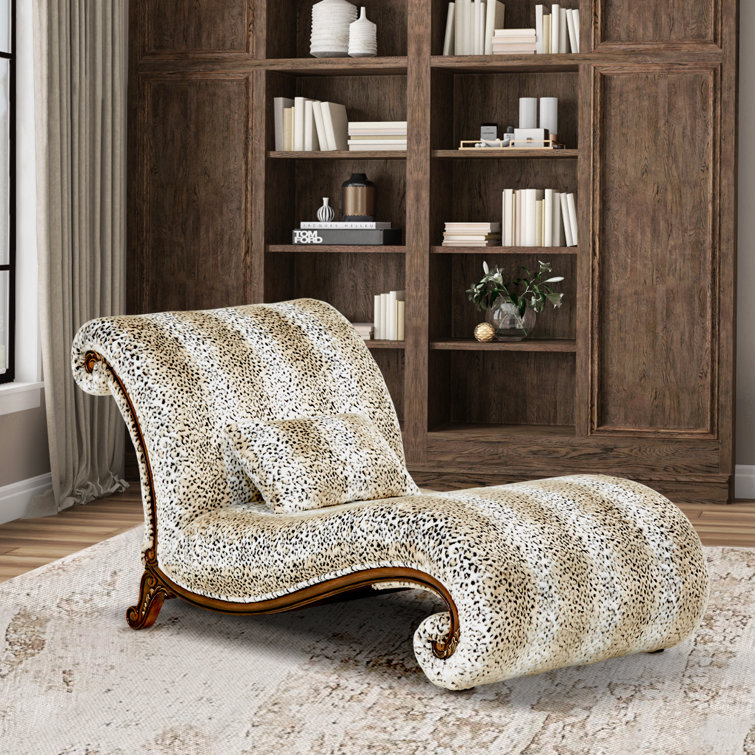 Leopard chaise deals lounge chair